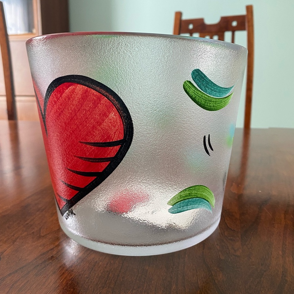 Kosta Boda Hearts Ice Bucket / Champagne Bucket (like new / never used)